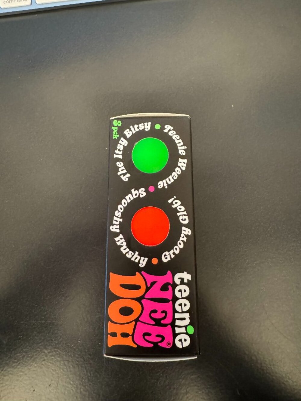 Schylling NeeDoh Teenie 3 Pack (Green, Orange, Pink)
